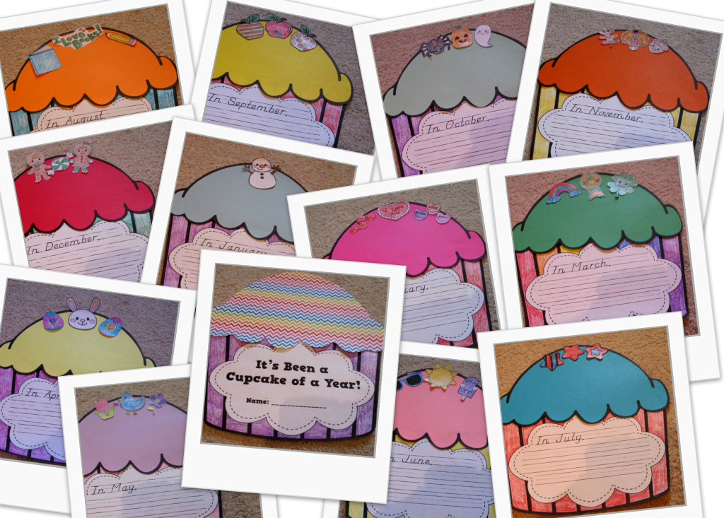 Cupcake Memory Book Image Collage