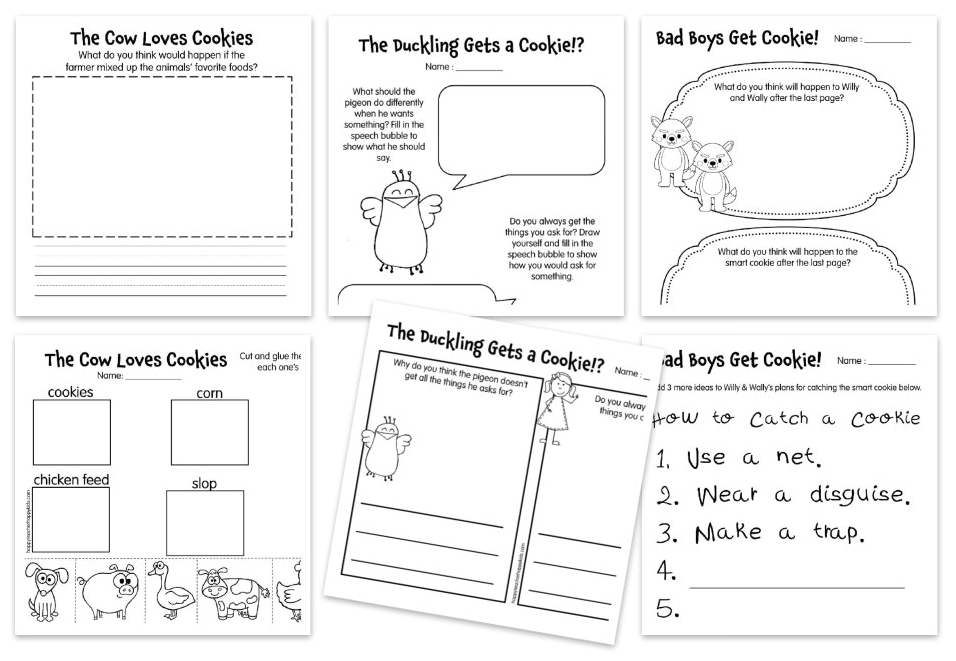 Cookie Reading Comprehension Freebie Collage for Happy Teacher