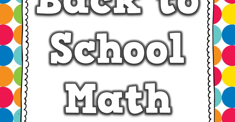 Free Back to School Math Codes