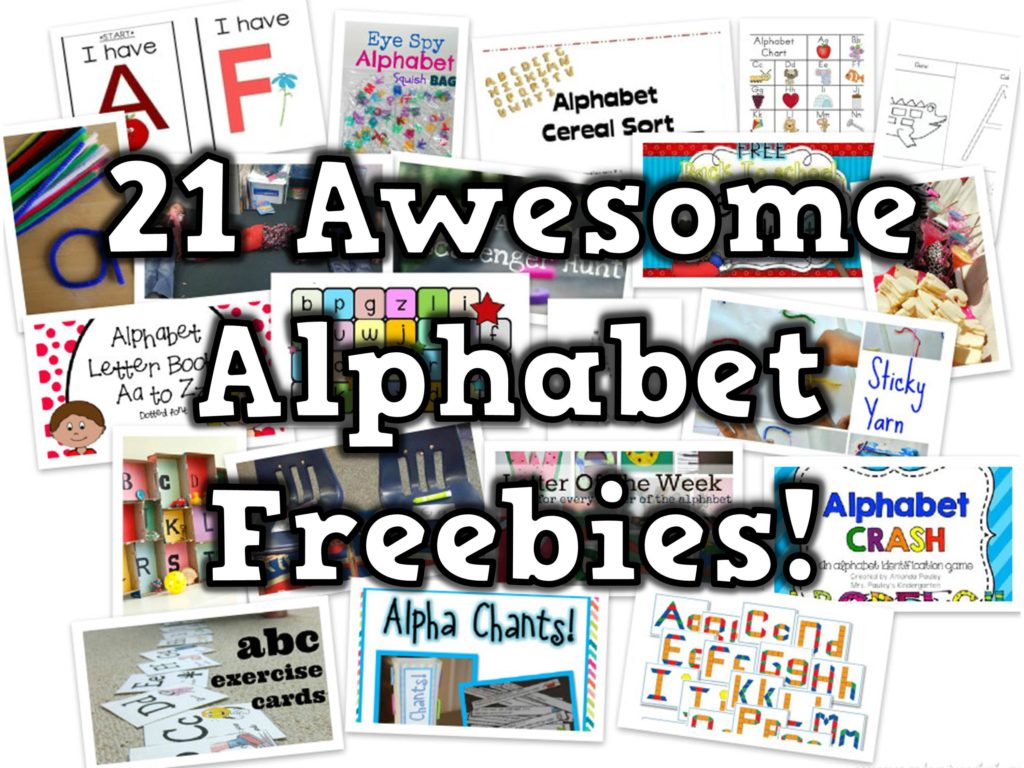 21 Awesome Alphabet Freebies Happy Teacher