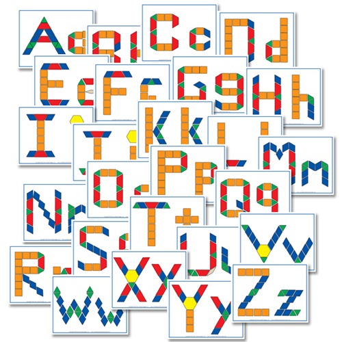 Alphabet Pattern Blocks from Confessions of a Homeschooler