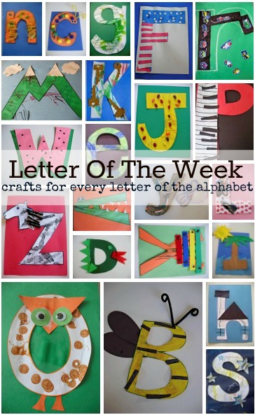 Letter of the Week Crafts from No Time for Flash Cards