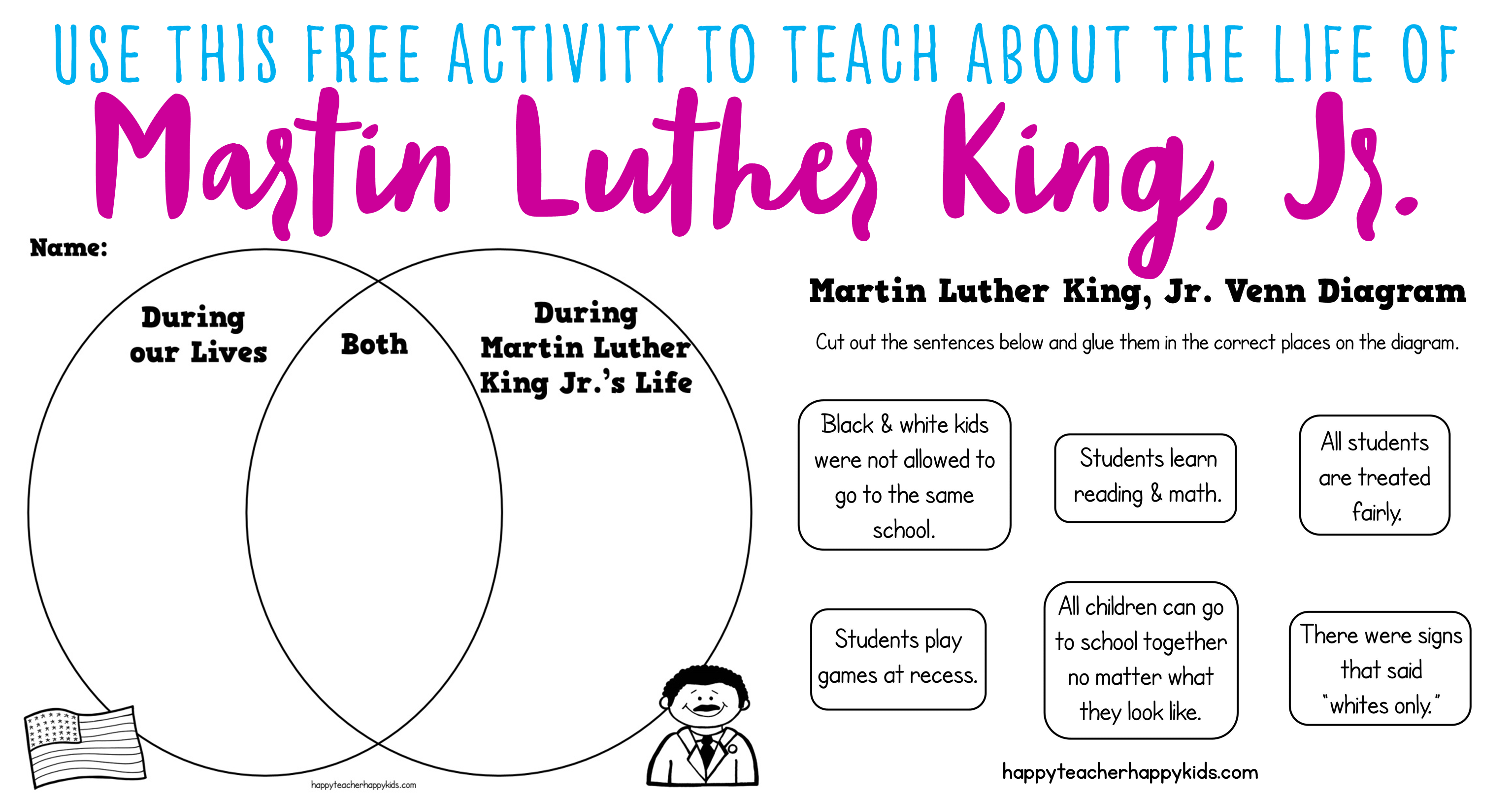 What are some educational activities for children on Martin Luther King Day?