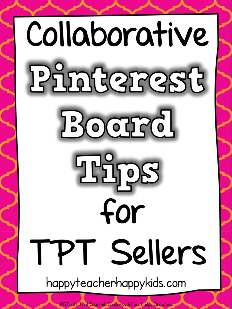 Collaborative Pinterest Board Tips for TPT Sellers