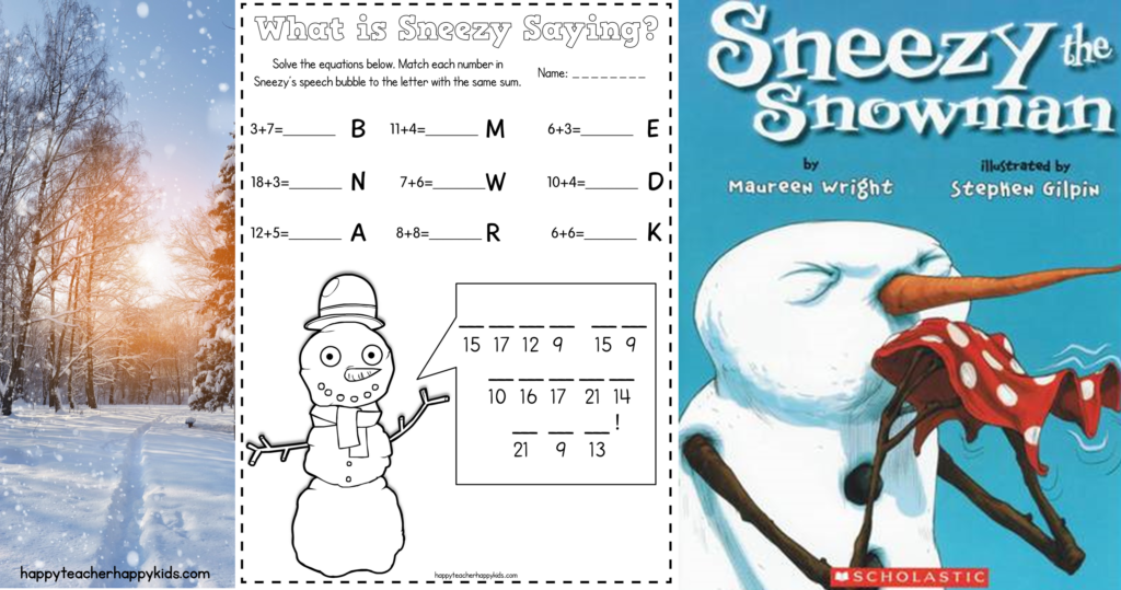 Sneezy the Snowman FB Blog Header