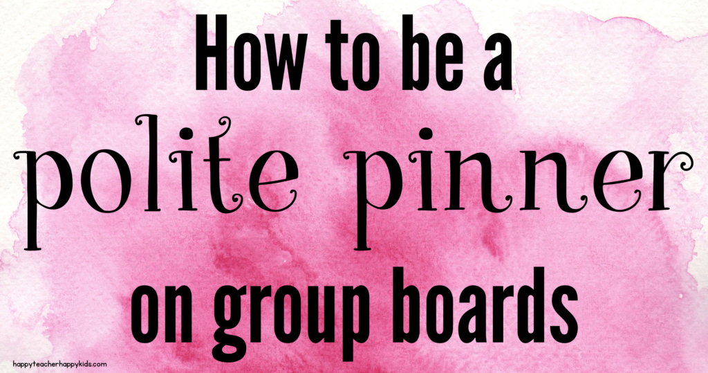 Be a polite pinner FB blog header