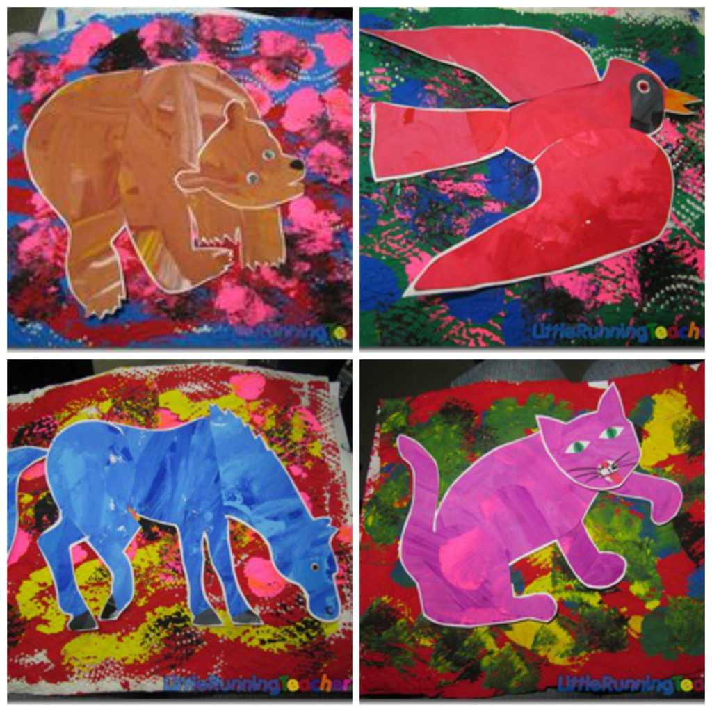 Brown Bear Collage Little Running Teacher