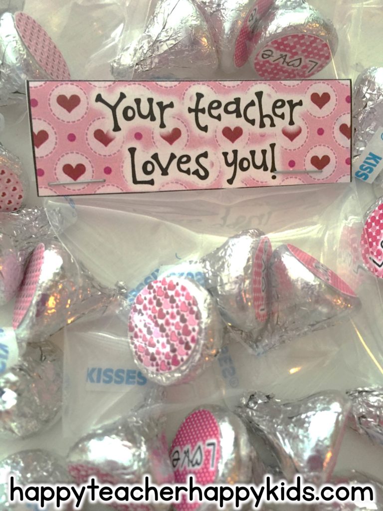 Your Teacher Loves You Kiss Stickers