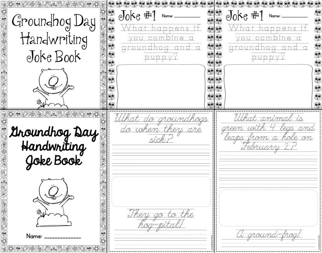 Groundhog Day Handwriting Joke Book Blog Post Preview Image
