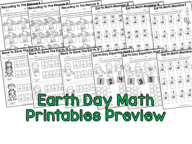 Earth Day Activities for Kindergarten, First Grade, & Second Grade ...