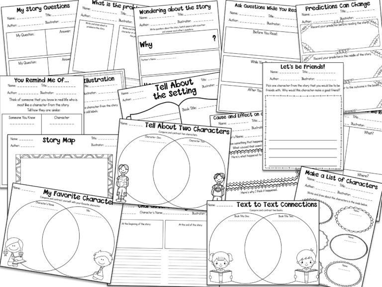 Reading Activities for Any Book & Any Season - Happy Teacher, Happy Kids