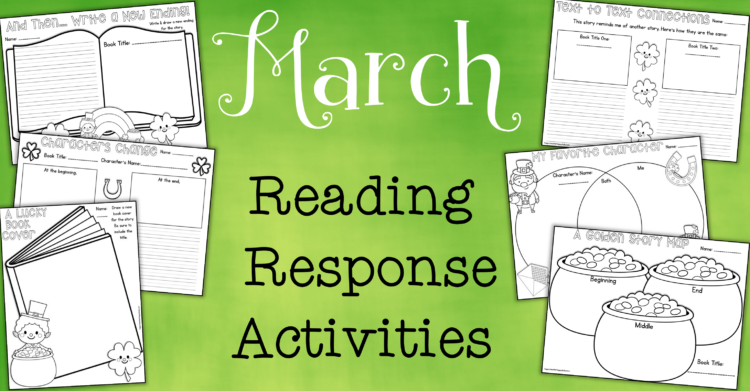 March Reading Response Activities FB Blog Header