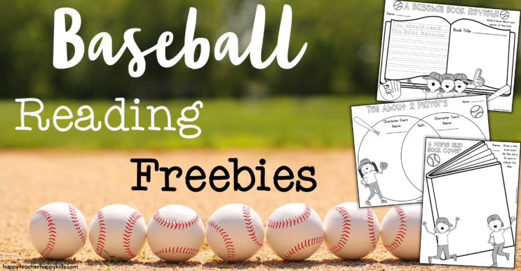 Free Baseball Reading Response Activities