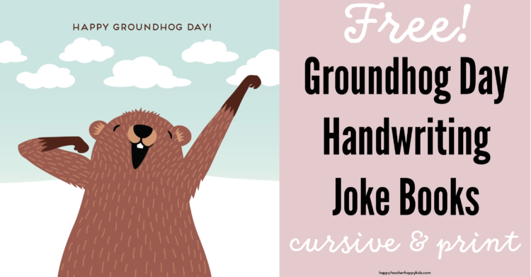 Groundhog Day Handwriting Freebie